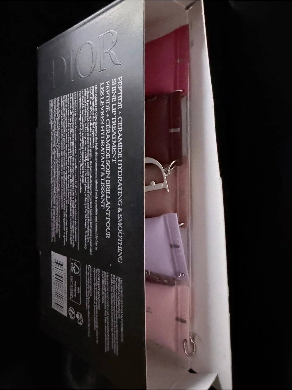 Dior Addict Lip Glow Butter Set — Pink, Lavender, Peach, Brown, Berry